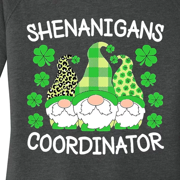 Shenanigans Coordinator Teachers St Patricks Day Gnomes Women's Perfect Tri Tunic Long Sleeve Shirt