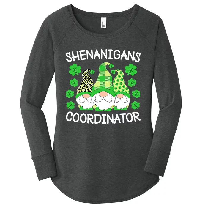 Shenanigans Coordinator Teachers St Patricks Day Gnomes Women's Perfect Tri Tunic Long Sleeve Shirt