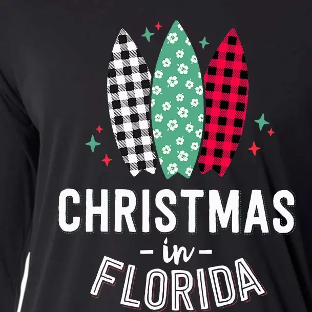 SunKissed Christmas Tropical Family Vacation in Florida Cooling Performance Long Sleeve Crew