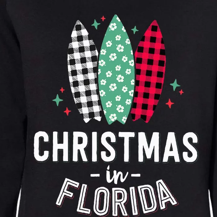 SunKissed Christmas Tropical Family Vacation in Florida Womens California Wash Sweatshirt