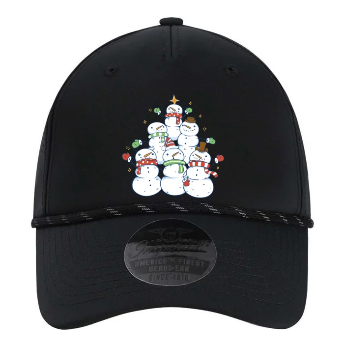 Snowman Christmas Tree Cute Holiday Performance The Dyno Cap