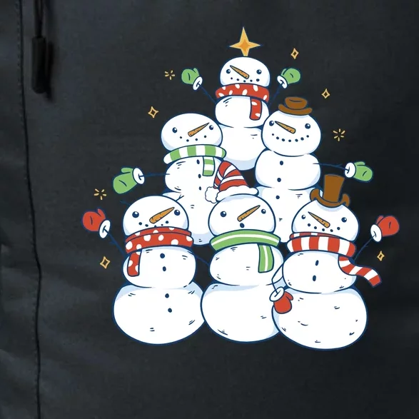 Snowman Christmas Tree Cute Holiday Daily Commute Backpack