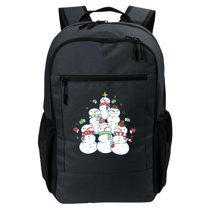 Snowman Christmas Tree Cute Holiday Daily Commute Backpack