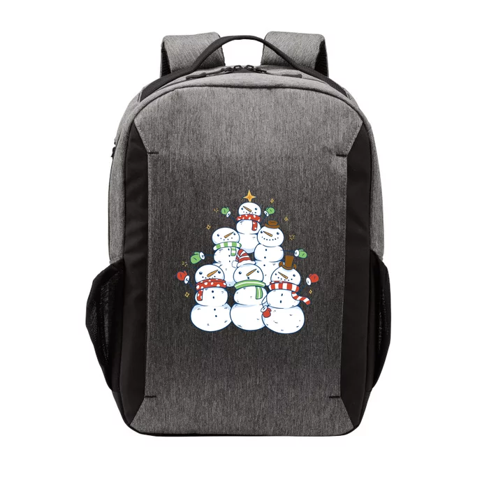 Snowman Christmas Tree Cute Holiday Vector Backpack