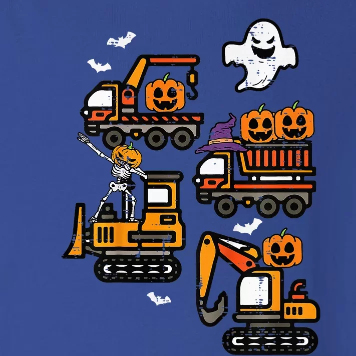 Spooky Construction Trucks Halloween Costume Toddler Long Sleeve Shirt