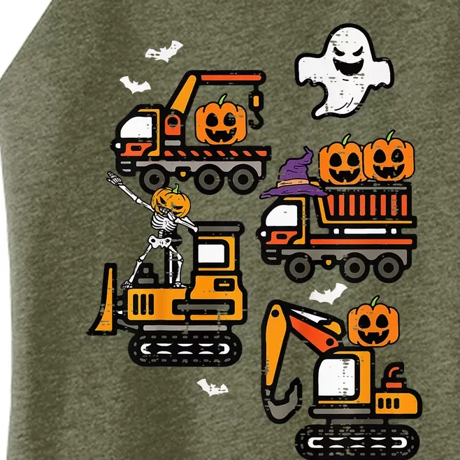 Spooky Construction Trucks Halloween Costume Women’s Perfect Tri Rocker Tank