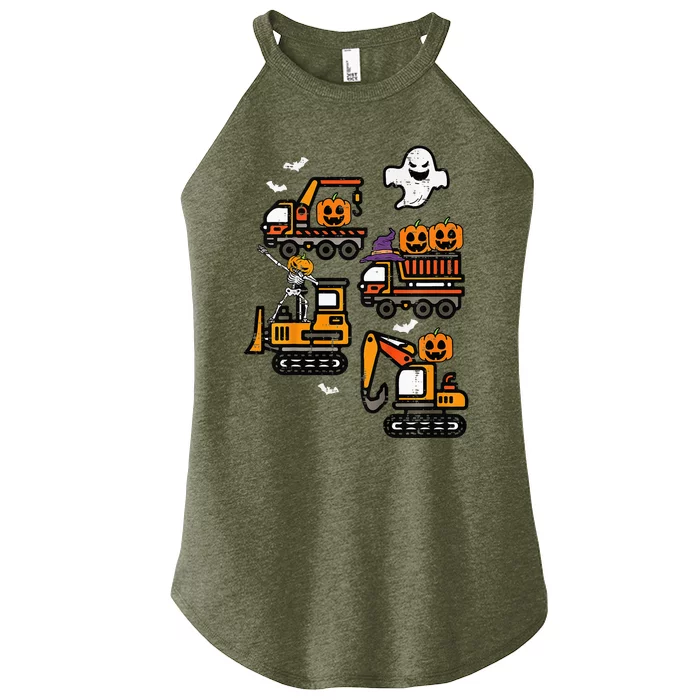 Spooky Construction Trucks Halloween Costume Women’s Perfect Tri Rocker Tank