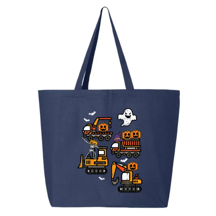 Spooky Construction Trucks Halloween Costume 25L Jumbo Tote