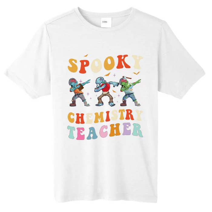 Spooky Chemistry Teacher Zombie Groovy Halloween Ghost ChromaSoft Performance T-Shirt