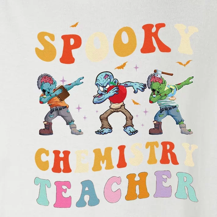 Spooky Chemistry Teacher Zombie Groovy Halloween Ghost Toddler Long Sleeve Shirt