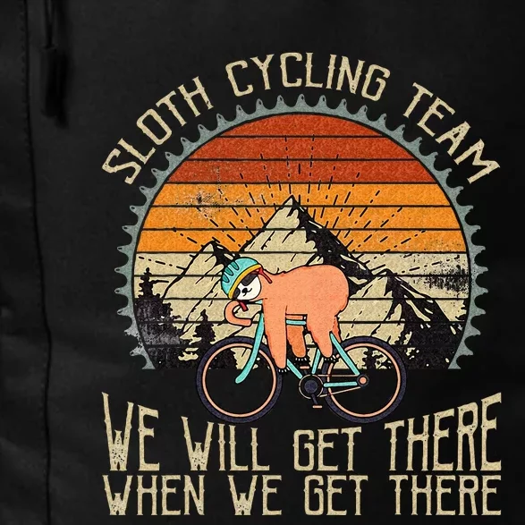 Sloth Cycling Team We Well Get There When We Get There Daily Commute Backpack