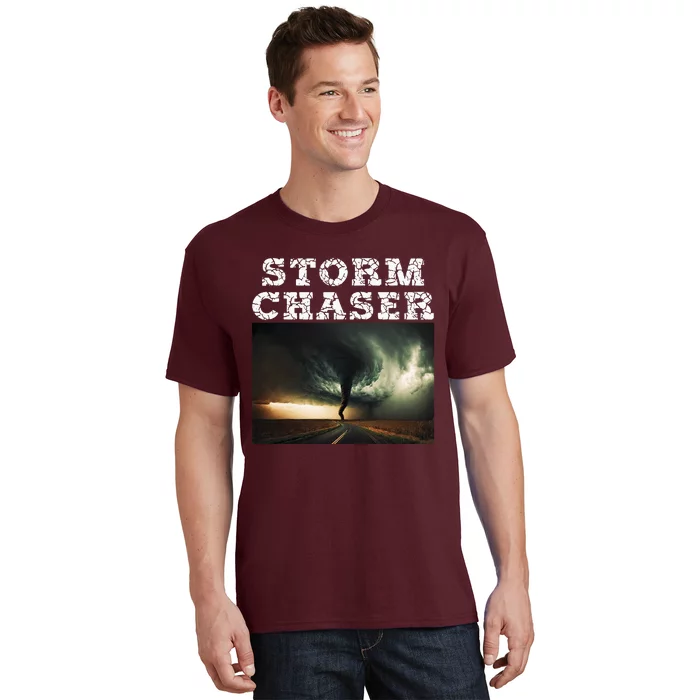 Storm Chaser Tornado Picture Meteorologist Weather T-Shirt