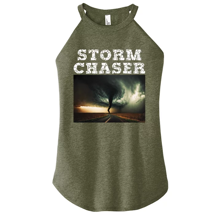 Storm Chaser Tornado Picture Meteorologist Weather Women’s Perfect Tri Rocker Tank