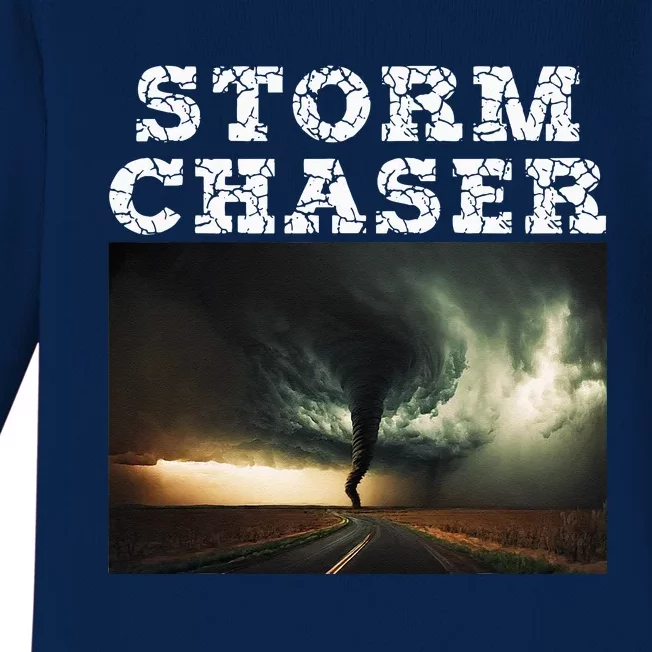 Storm Chaser Tornado Picture Meteorologist Weather Baby Long Sleeve Bodysuit