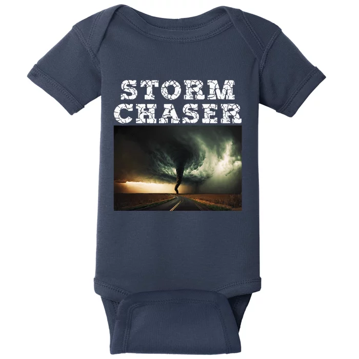 Storm Chaser Tornado Picture Meteorologist Weather Baby Bodysuit