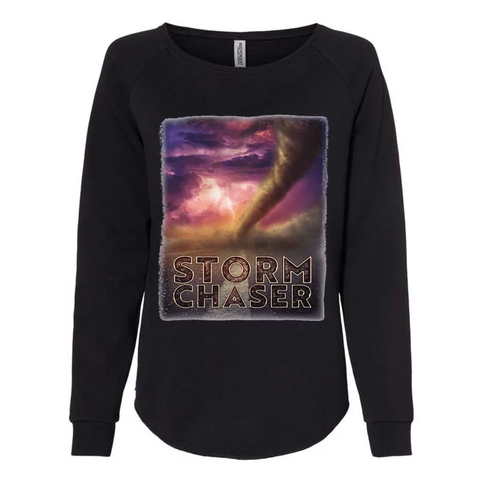 Storm Chaser Tornado Picture Weather Meteorologist Womens California Wash Sweatshirt