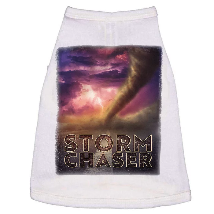 Storm Chaser Tornado Picture Weather Meteorologist Doggie Tank