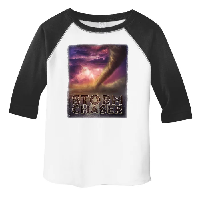 Storm Chaser Tornado Picture Weather Meteorologist Toddler Fine Jersey T-Shirt