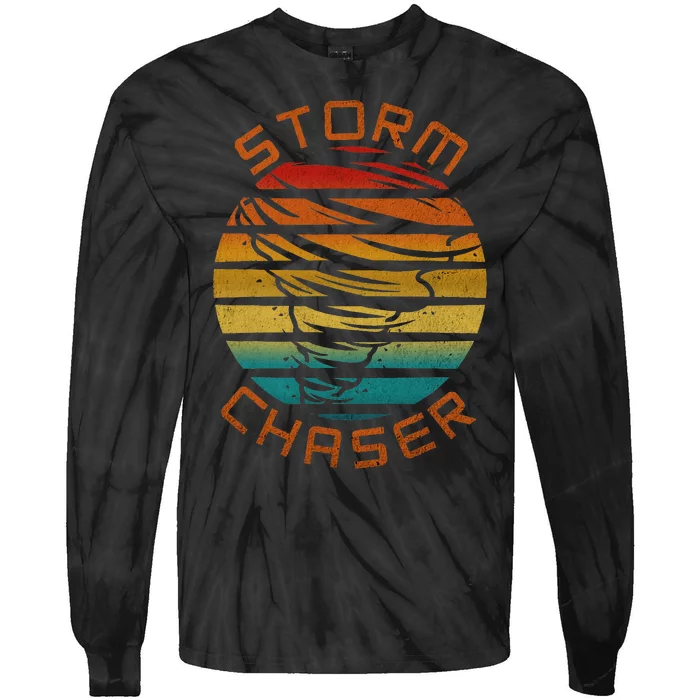 Storm Chaser Tornado Meteorology Meteorologist Weatherman Tie-Dye Long Sleeve Shirt