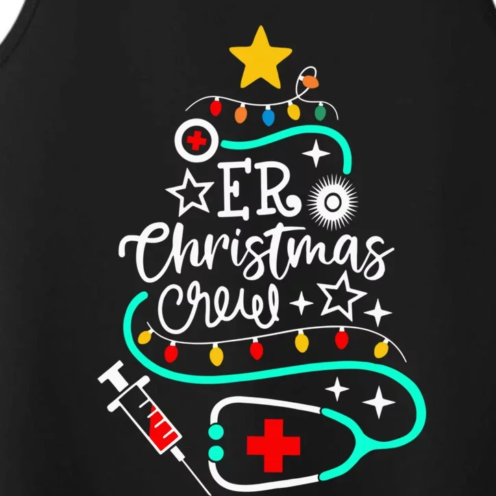 Stethoscope Christmas Tree Doctors Holiday Nurses Holiday Gift Performance Tank