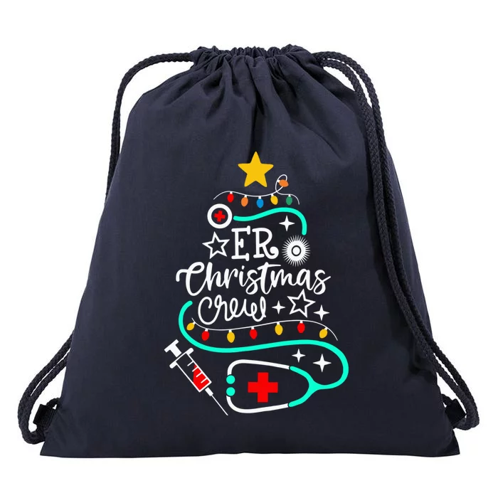 Stethoscope Christmas Tree Doctors Holiday Nurses Holiday Gift Drawstring Bag