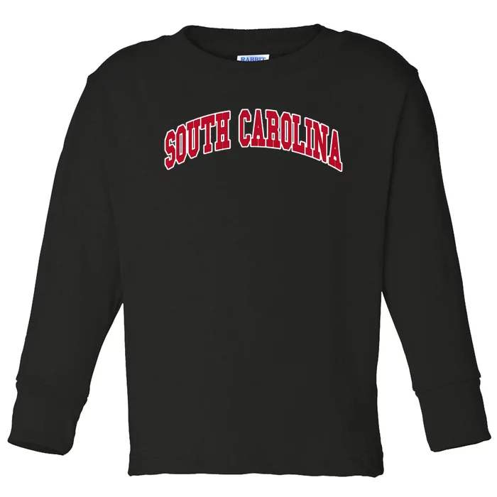 South Carolina Throwback Design Classic Toddler Long Sleeve Shirt