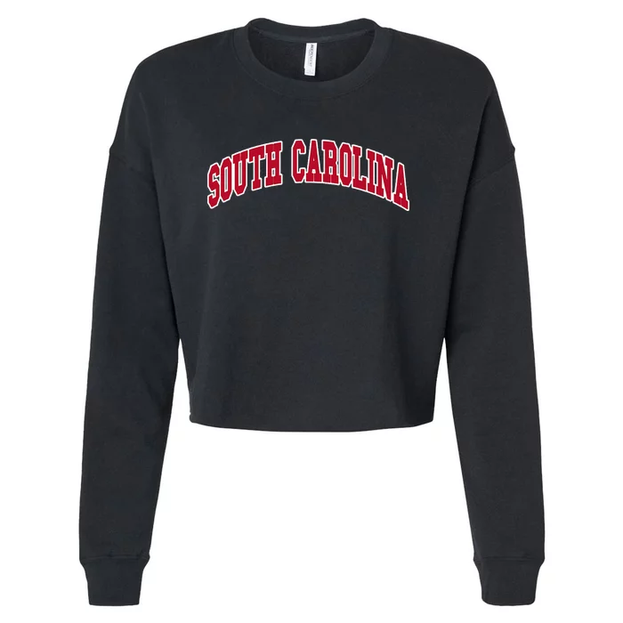 South Carolina Throwback Design Classic Cropped Pullover Crew