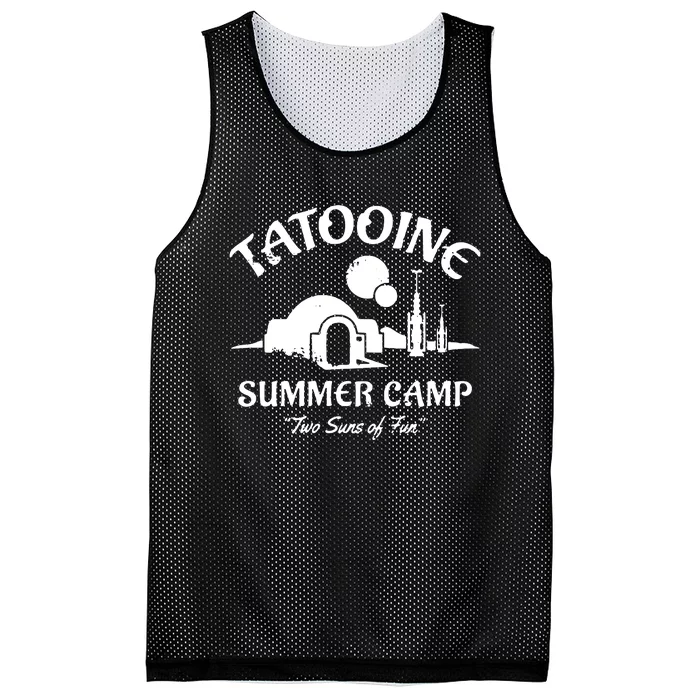 Summer Camp Two Suns Of Fun Mesh Reversible Basketball Jersey Tank