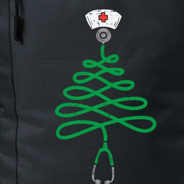 Stethoscope Christmas Tree Nurse Christmas Pajamas Xmas Pjs Gift Daily Commute Backpack