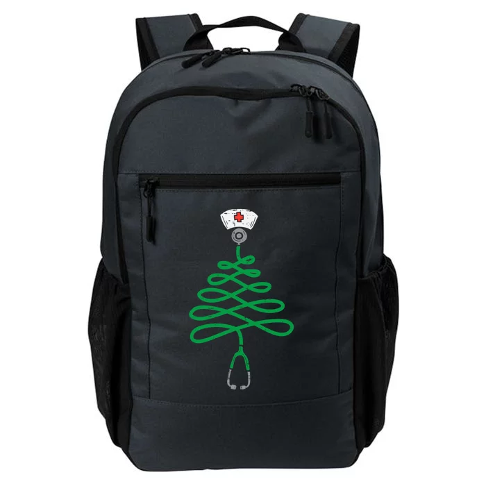 Stethoscope Christmas Tree Nurse Christmas Pajamas Xmas Pjs Gift Daily Commute Backpack