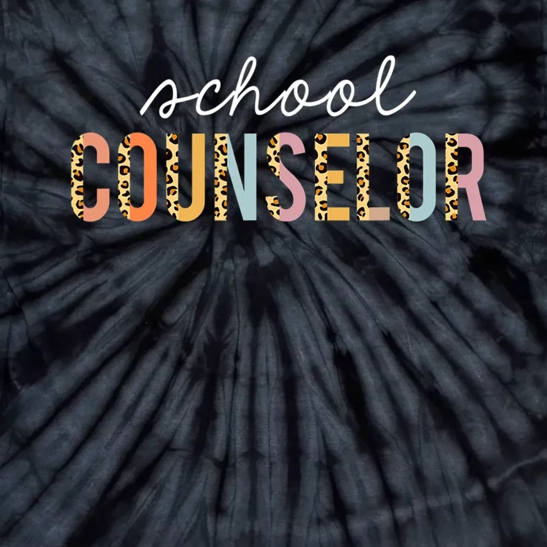 School Counselor Teacher Funny Rainbow Lover Back To School Tie-Dye T-Shirt