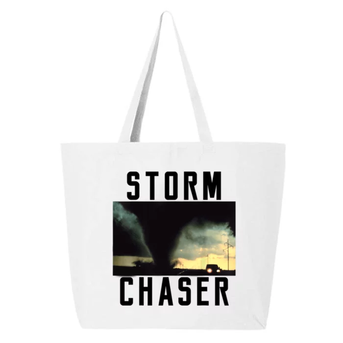 Storm Chaser Tornado Picture Weather Meteorologist 25L Jumbo Tote