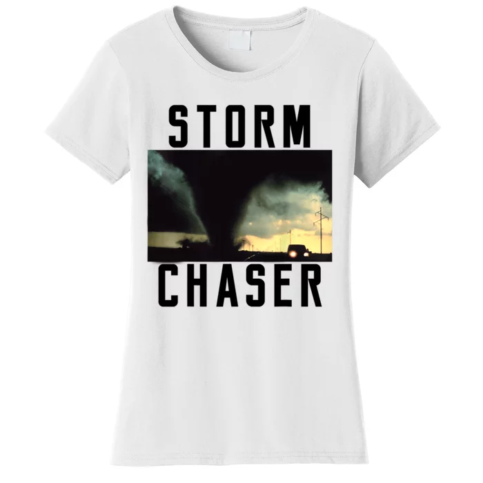 Storm Chaser Tornado Picture Weather Meteorologist Women's T-Shirt