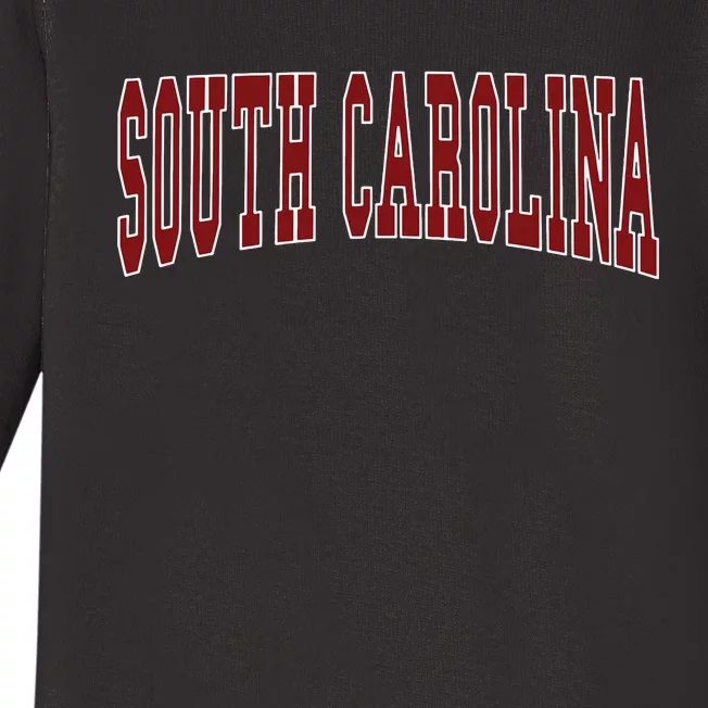 South Carolina Throwback Design Classic Baby Long Sleeve Bodysuit