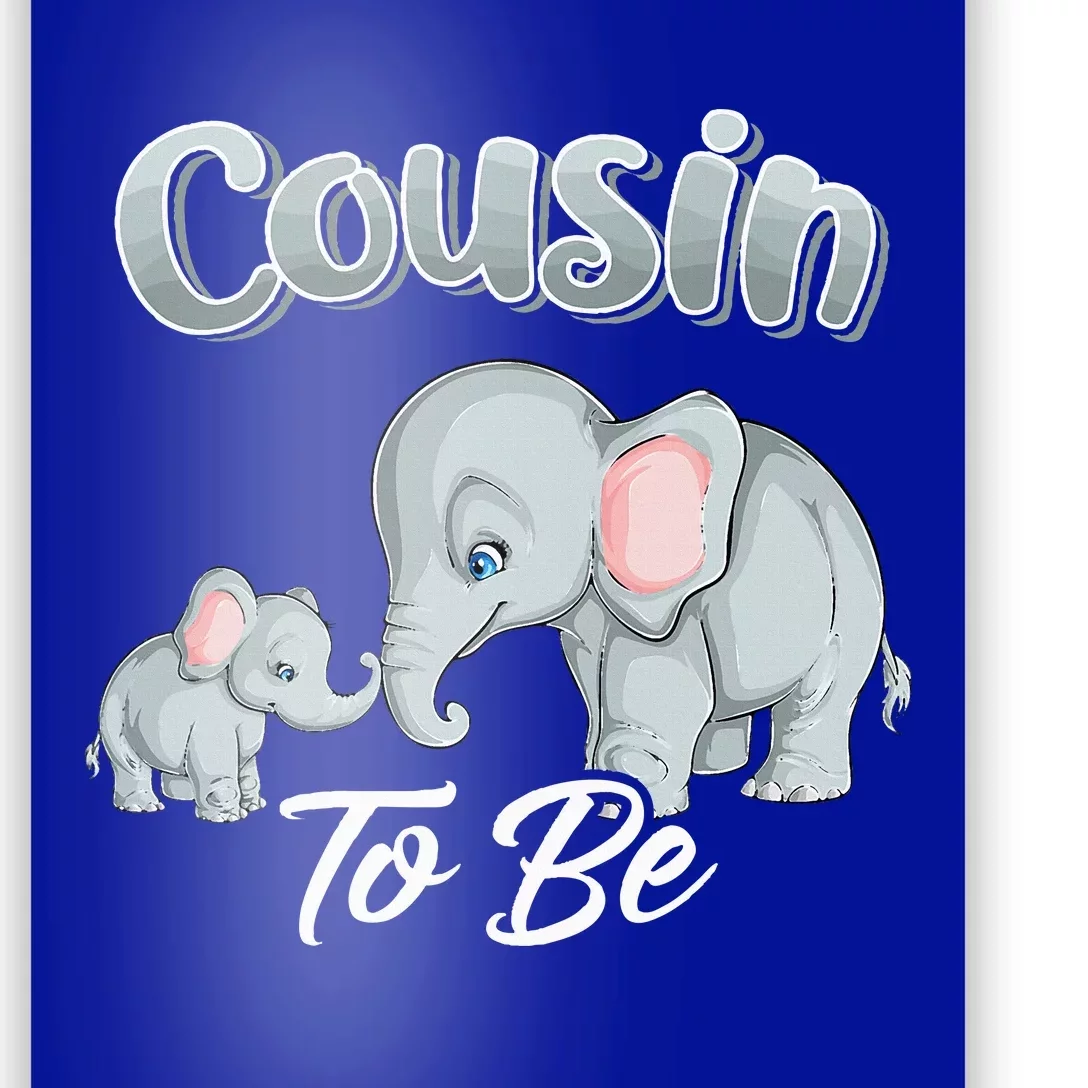 Soon Cousin To Be Elephants For Baby Shower Gender Reveal Poster