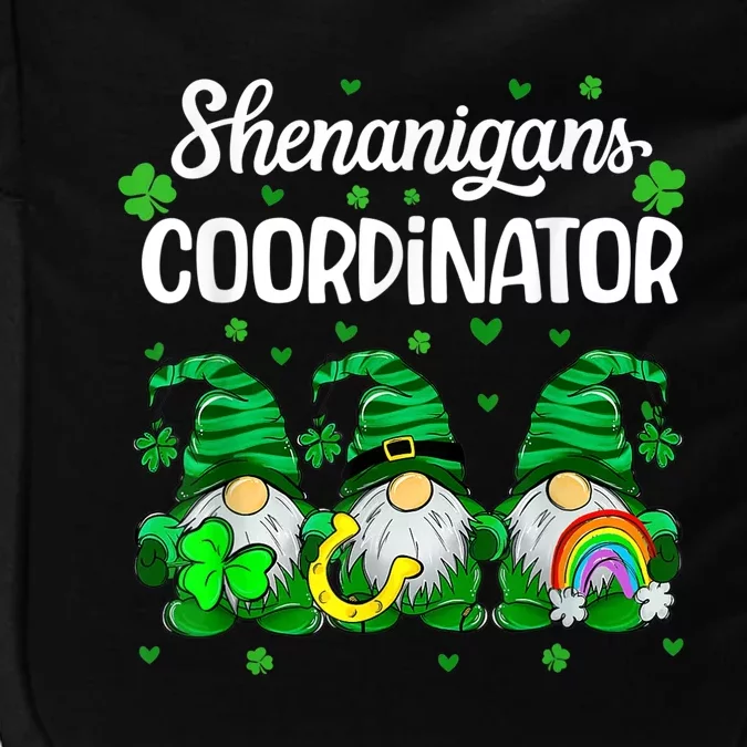 Shenanigans Coordinator Teachers St. Patricks Day Gnomes Impact Tech Backpack