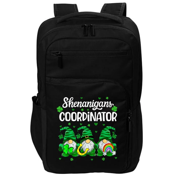 Shenanigans Coordinator Teachers St. Patricks Day Gnomes Impact Tech Backpack