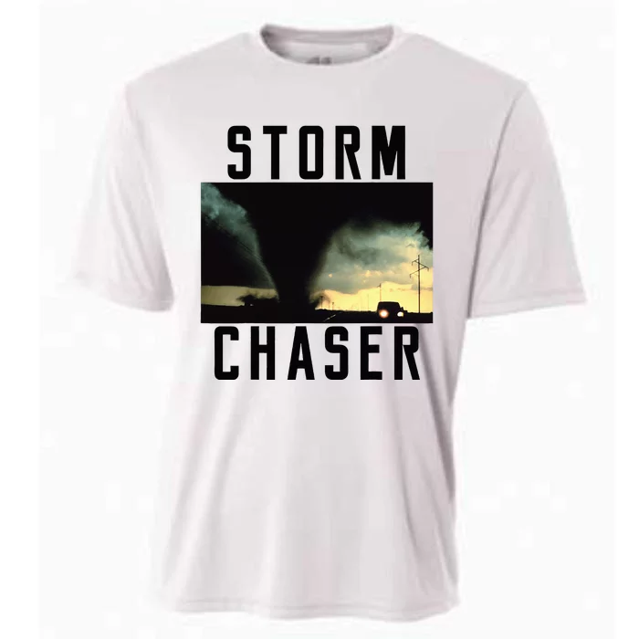 Storm Chaser Tornado Picture Weather Meteorologist Cooling Performance Crew T-Shirt