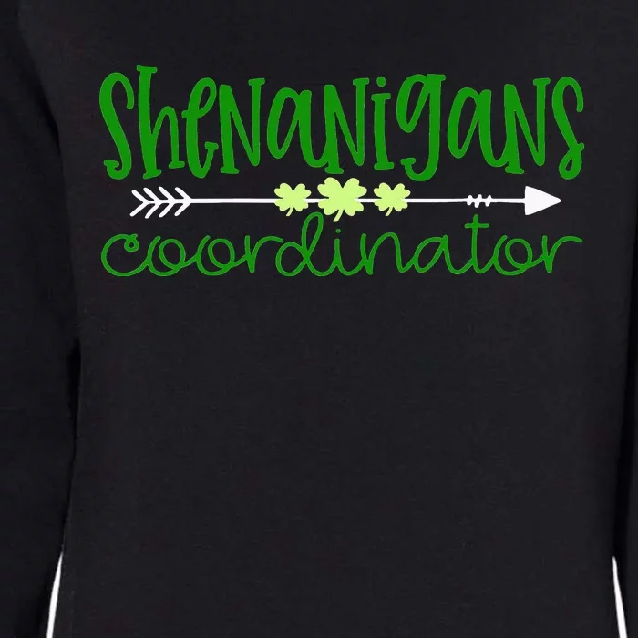 Shenanigans Coordinator Teacher St Patricks Day Womens California Wash Sweatshirt