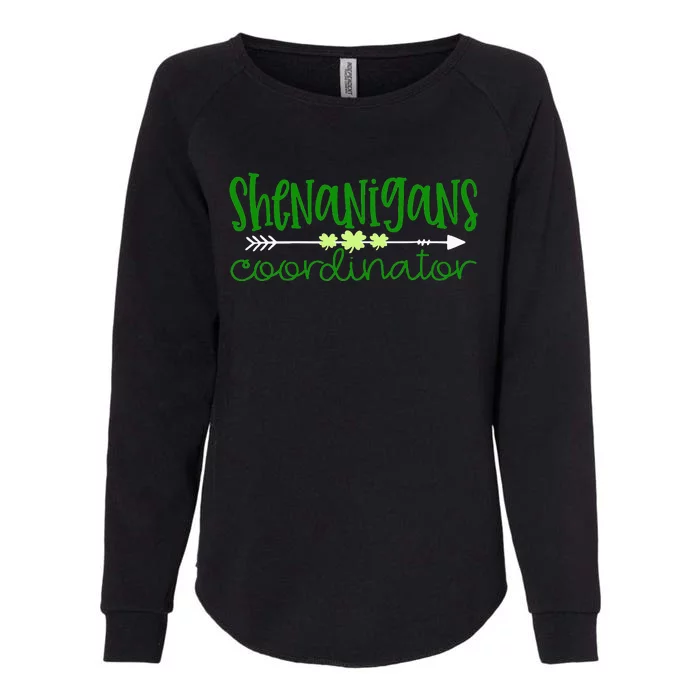 Shenanigans Coordinator Teacher St Patricks Day Womens California Wash Sweatshirt