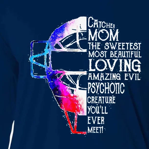 Softball Catchermom The Sweetest MotherS Day Costume Cooling Performance Long Sleeve Crew