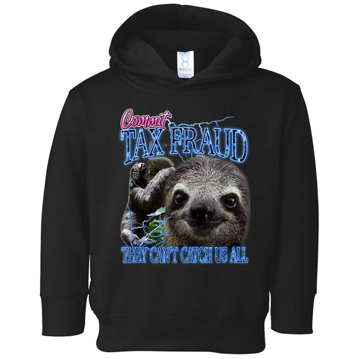 Sloth Commit Tax Fraud They Can’T Catch Us Toddler Hoodie