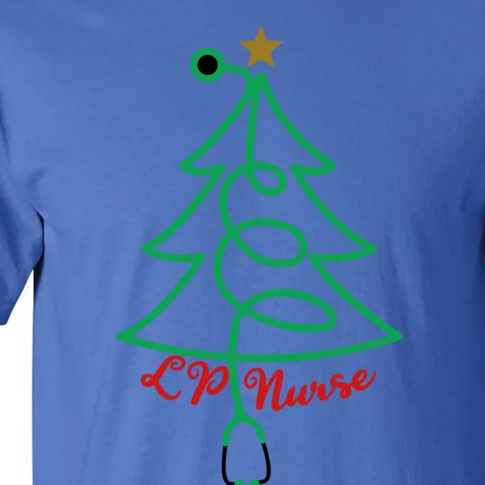 Stethoscope Christmas Tree Lp Nurse Xmas Lpn Gift Tall T-Shirt