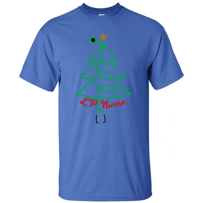 Stethoscope Christmas Tree Lp Nurse Xmas Lpn Gift Tall T-Shirt