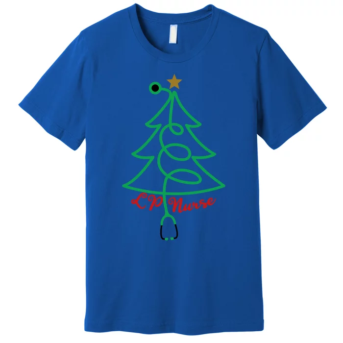 Stethoscope Christmas Tree Lp Nurse Xmas Lpn Gift Premium T-Shirt