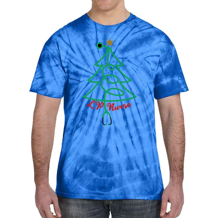 Stethoscope Christmas Tree Lp Nurse Xmas Lpn Gift Tie-Dye T-Shirt