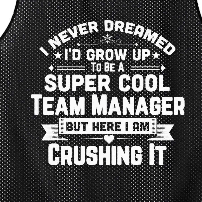 Super Cool Team Manager Mesh Reversible Basketball Jersey Tank