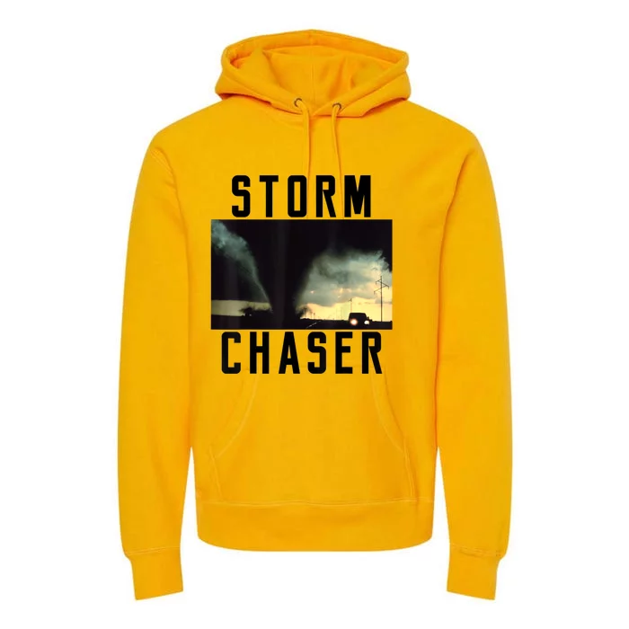 Storm Chaser Tornado Picture Gift Weather Meteorologist Gift Premium Hoodie