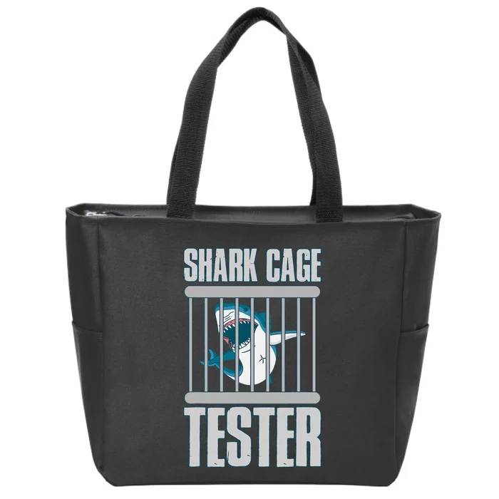 Shark Cage Tester Zip Tote Bag