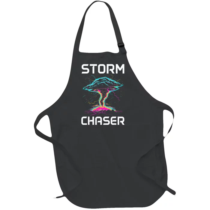 Storm Chasing Tornado Chaser Meteorologist Meteorology Full-Length Apron With Pocket